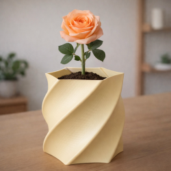 6 Sided Spiral Vase